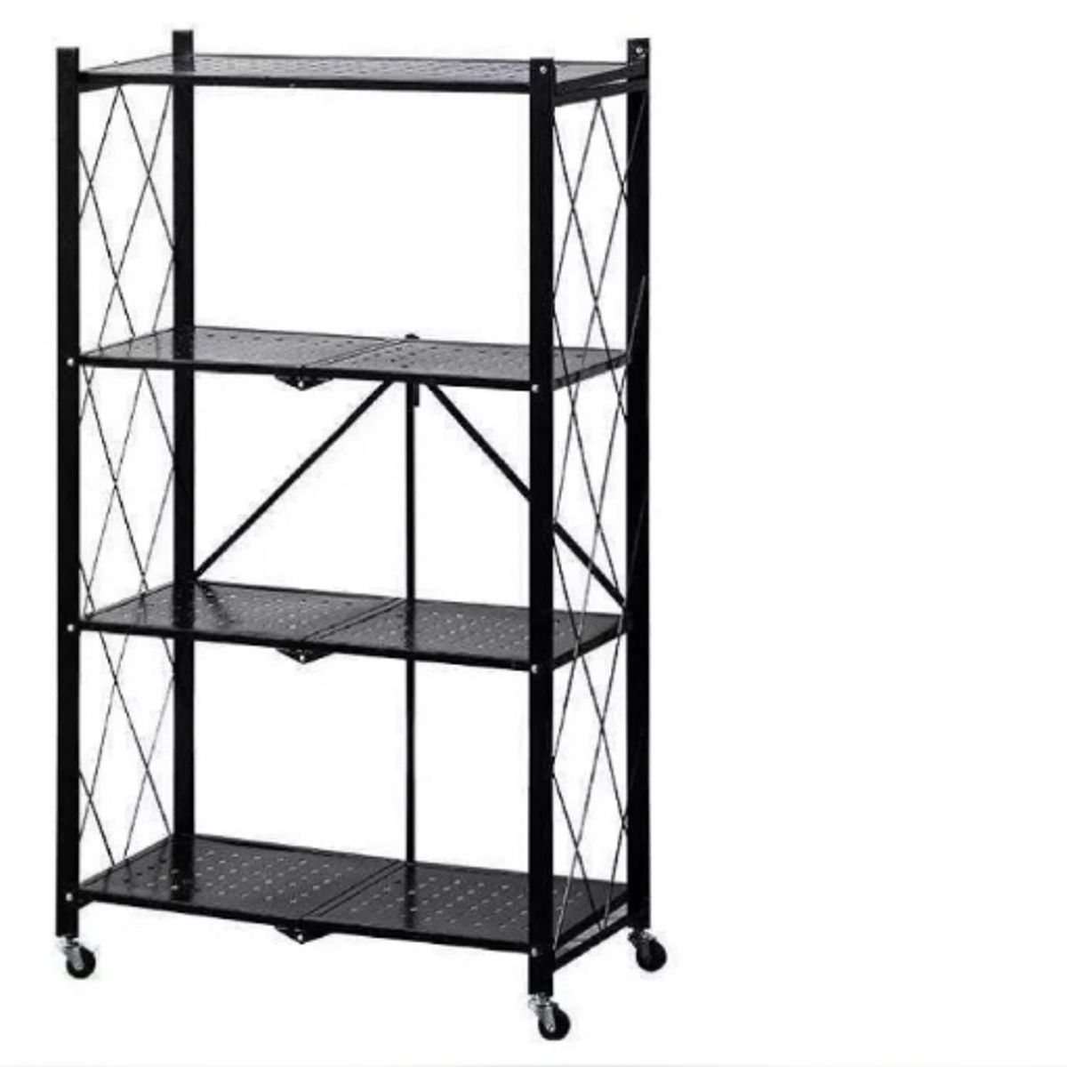 GENERICO - Estante Móvil Carrito Organizador Multiuso De 4 Niveles Con Ruedas…