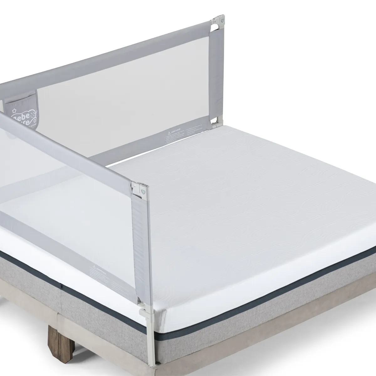 BEBE SURE - Set 2 barandas para cama 1.5 plaza 105x200 cms colchon alto