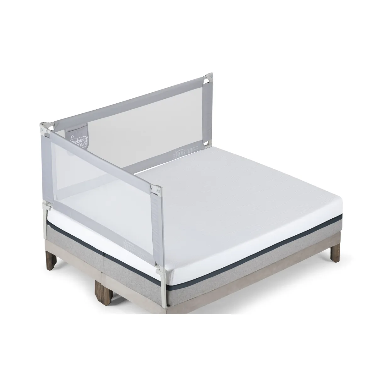 BEBE SURE - Set 2 barandas para cama 1.5 plaza 105x200 cms colchon alto