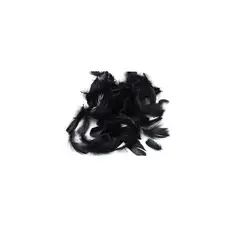 GENERICO - Plumas Decorativas Negro 100pcs
