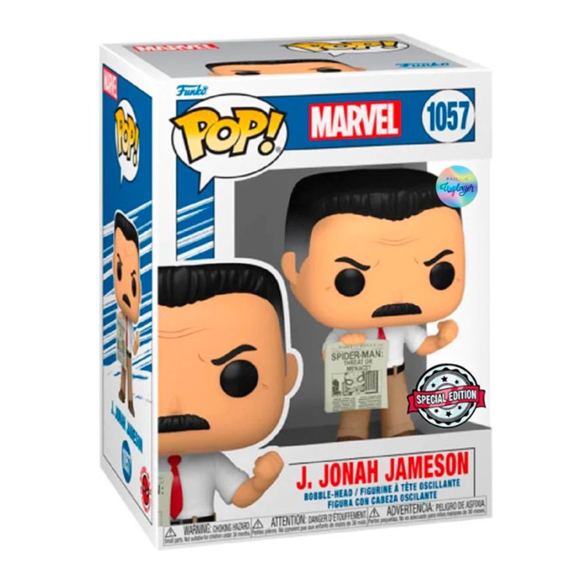 FUNKO - Funko Pop Marvel Spiderman Jonah Jameson 1057 (Hombre Araña)