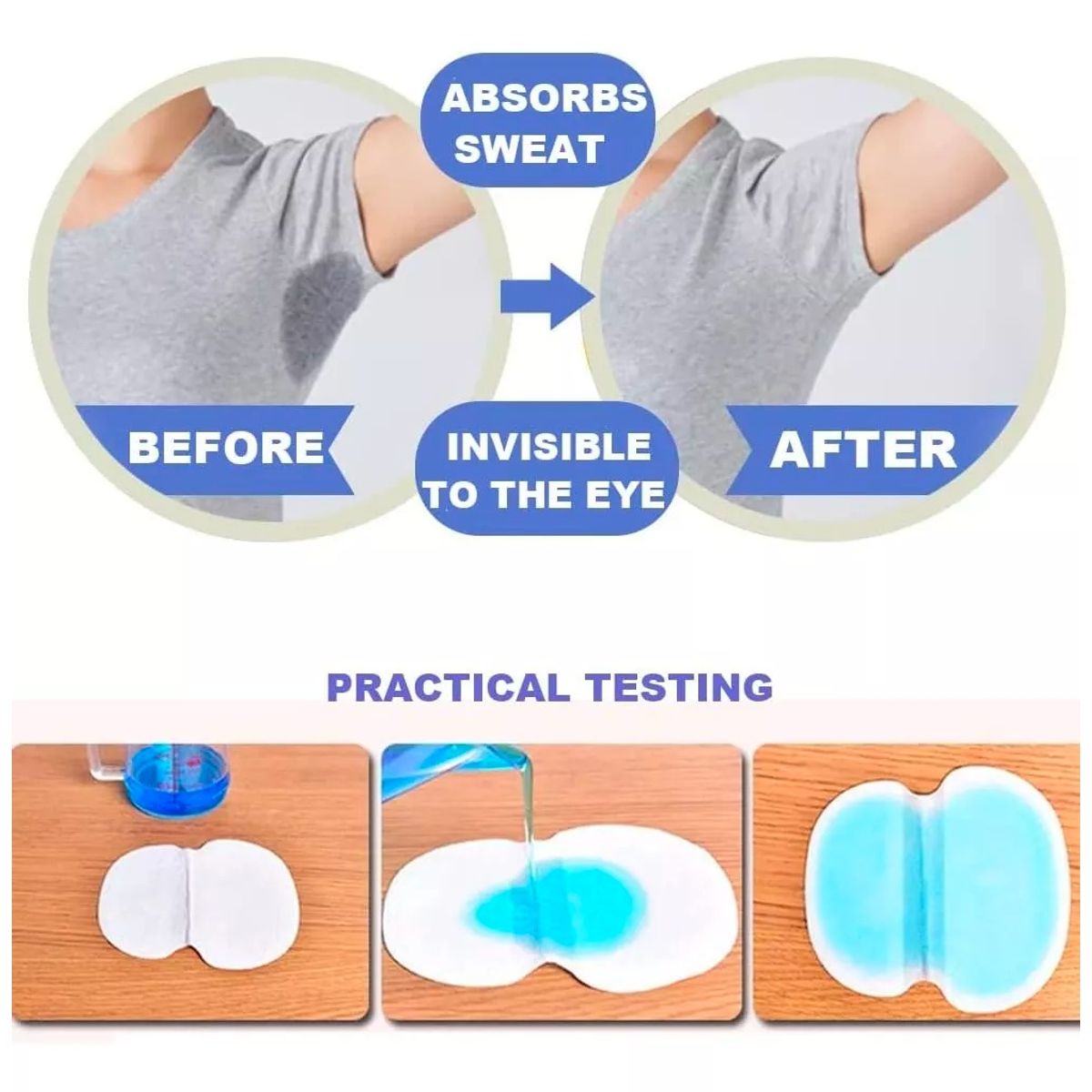 GENERICO - Parches Protectores Piel Antitranspirantes Axilas Polera