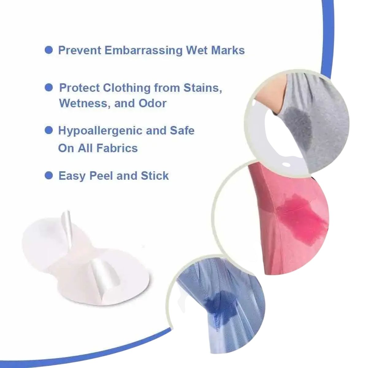 GENERICO - Parches Protectores Piel Antitranspirantes Axilas Polera