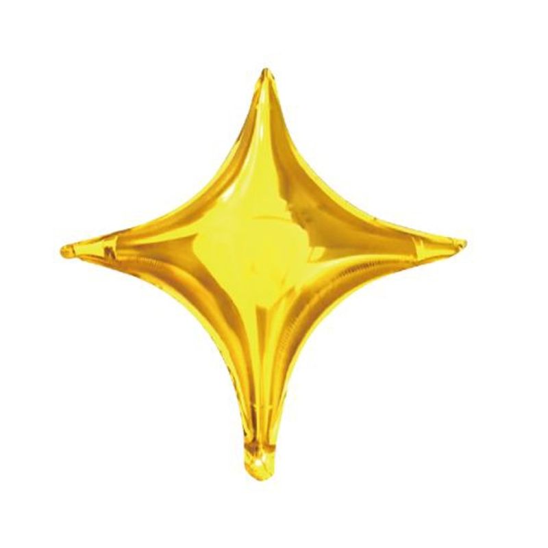 GENERICO - Globos Diseño Estrella Latex Color Dorado