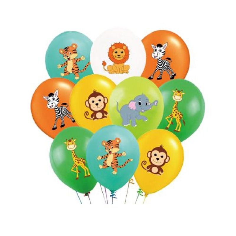 GENERICO - Globos Dibujos Animales Varios Colores 30 Cm