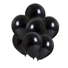 GENERICO - Globos Latex Color Negro 25 Unidades 30 Cm