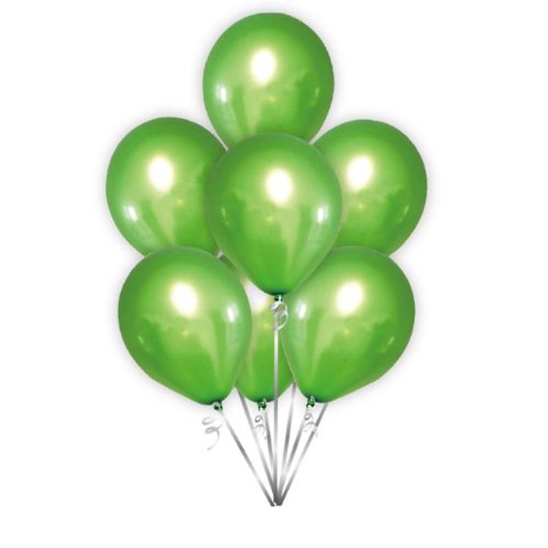 GENERICO - Globos Latex Color Verde Oscuro 30 Cm 25 Unidades