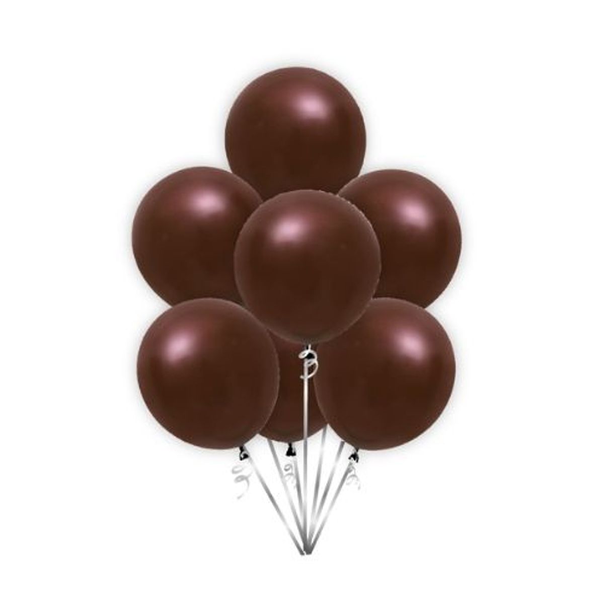 GENERICO - Globos Latex Color Marron 30 Cm 25 Unidades