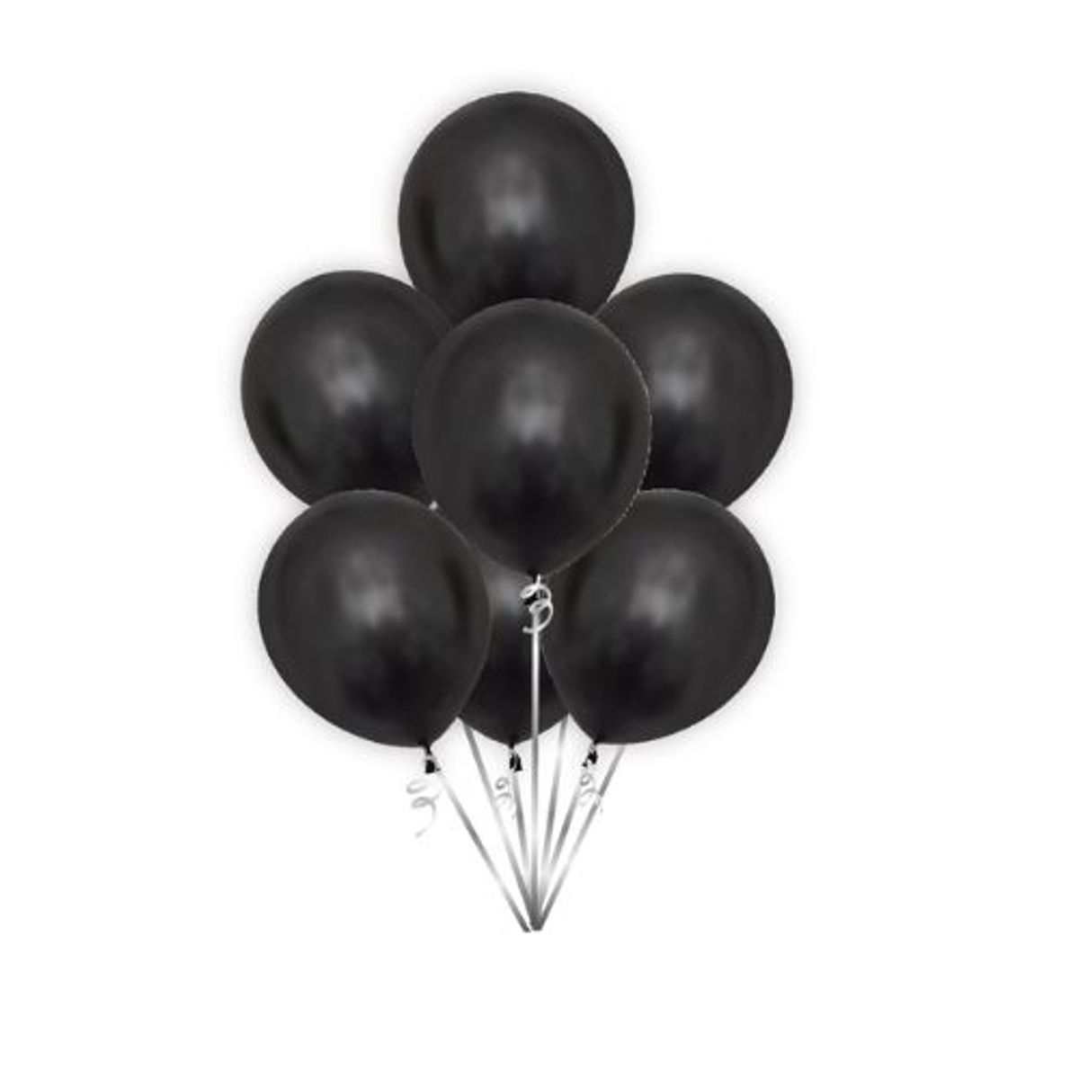 GENERICO - Globos Latex Color Negro 30 Cm 25 Unidades