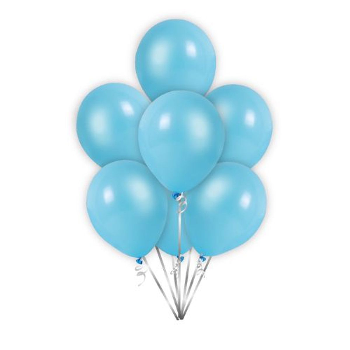 GENERICO - Globos Latex Color Celeste 25 Unidades 30 Cm
