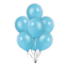 GENERICO - Globos Latex Color Celeste 25 Unidades 30 Cm