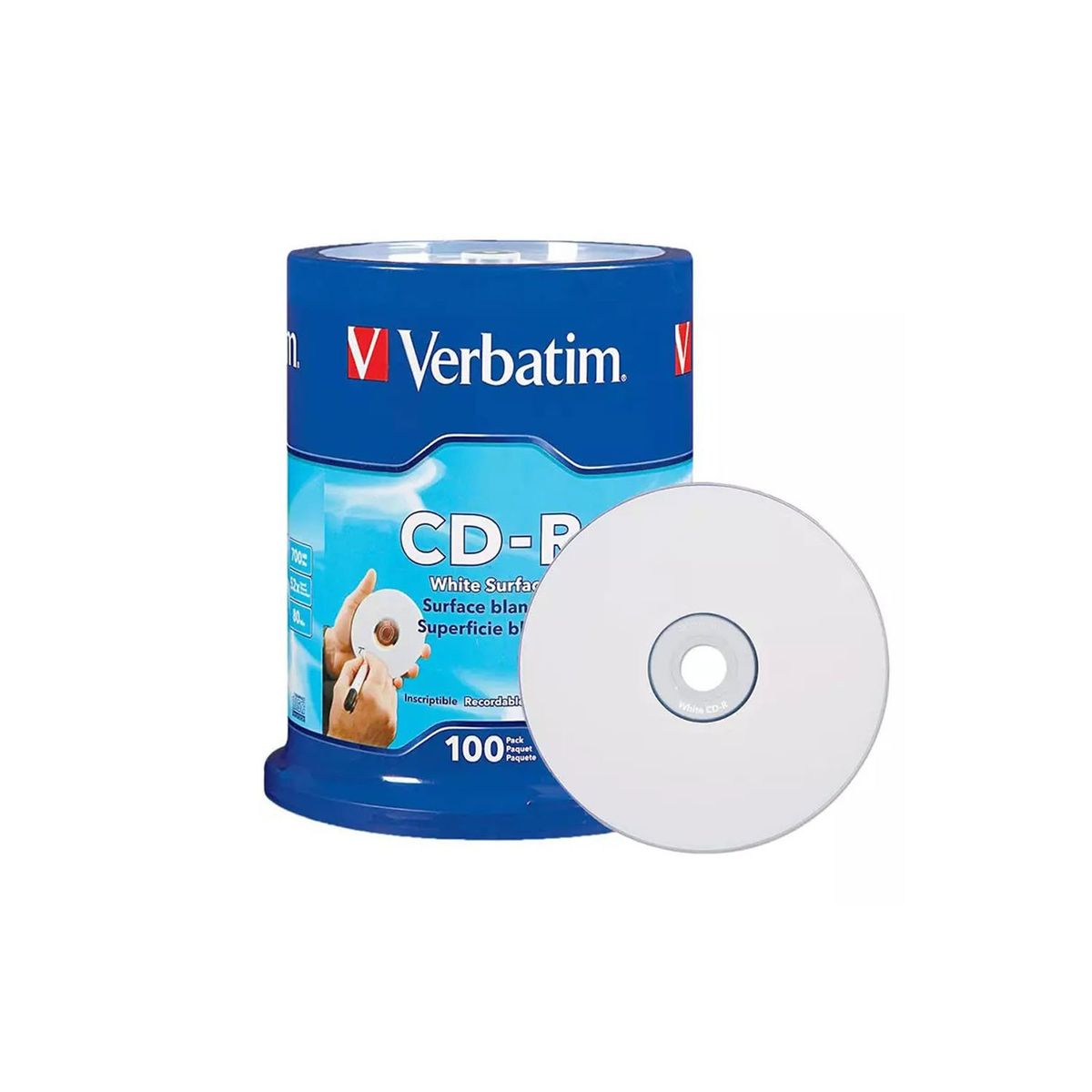 VERBATIM - CD Virgen Torre 100 und. CD-R 80min/700mb VERBATIM
