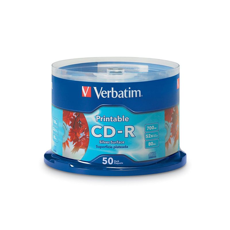 VERBATIM - CD Virgen Torre 50 und. Imprimible CD-R 80min/700mb VERBATIM
