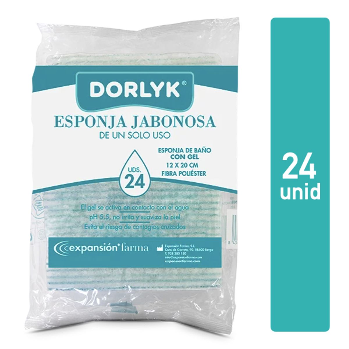 DORLYK - TOALLAS JABONOSA BOLSA 24 UNIDADES