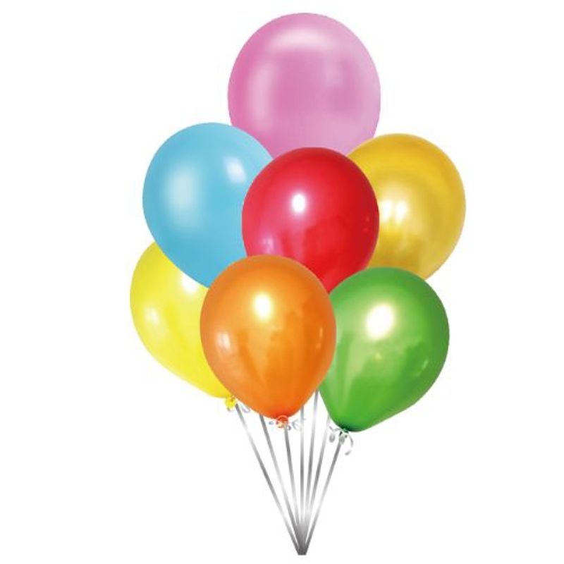 GENERICO - Globos Muchos Colores Latex 25 Cm 25 Unidades
