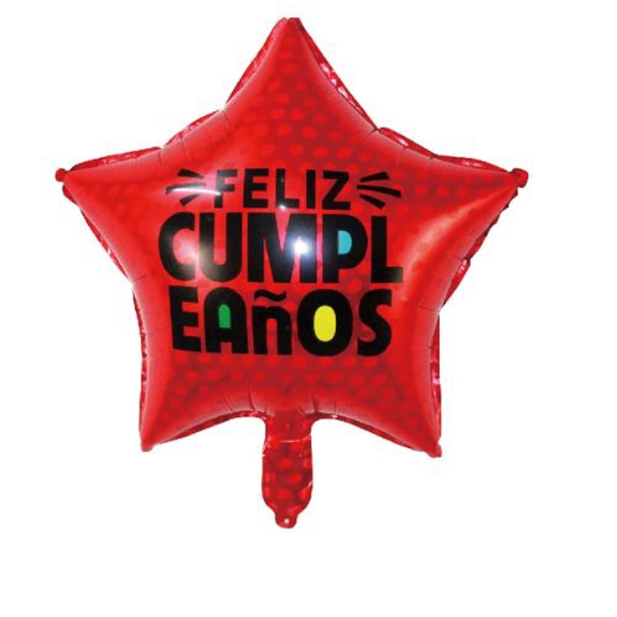 GENERICO - Globo Diseño Estrella Rojo 45X45 Cm 1 Unidad