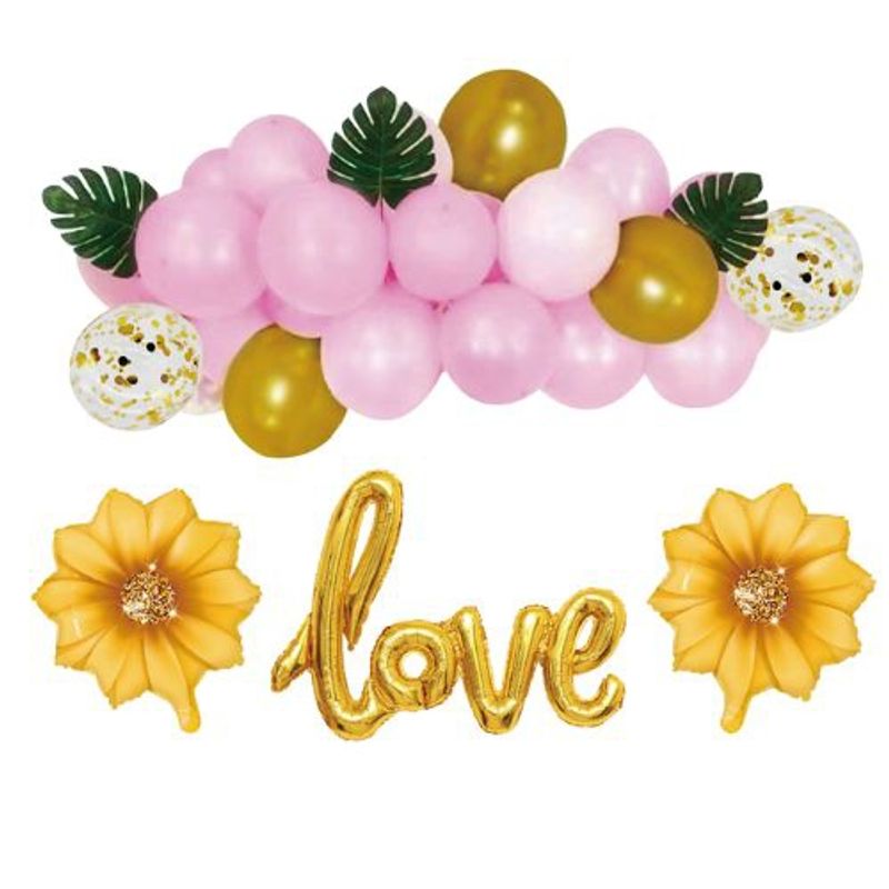 GENERICO - Globos Love Color Rosa Material Latex