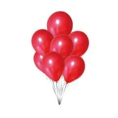 GENERICO - Globos Latex 25 Cm Color Rojo 25 Unidades