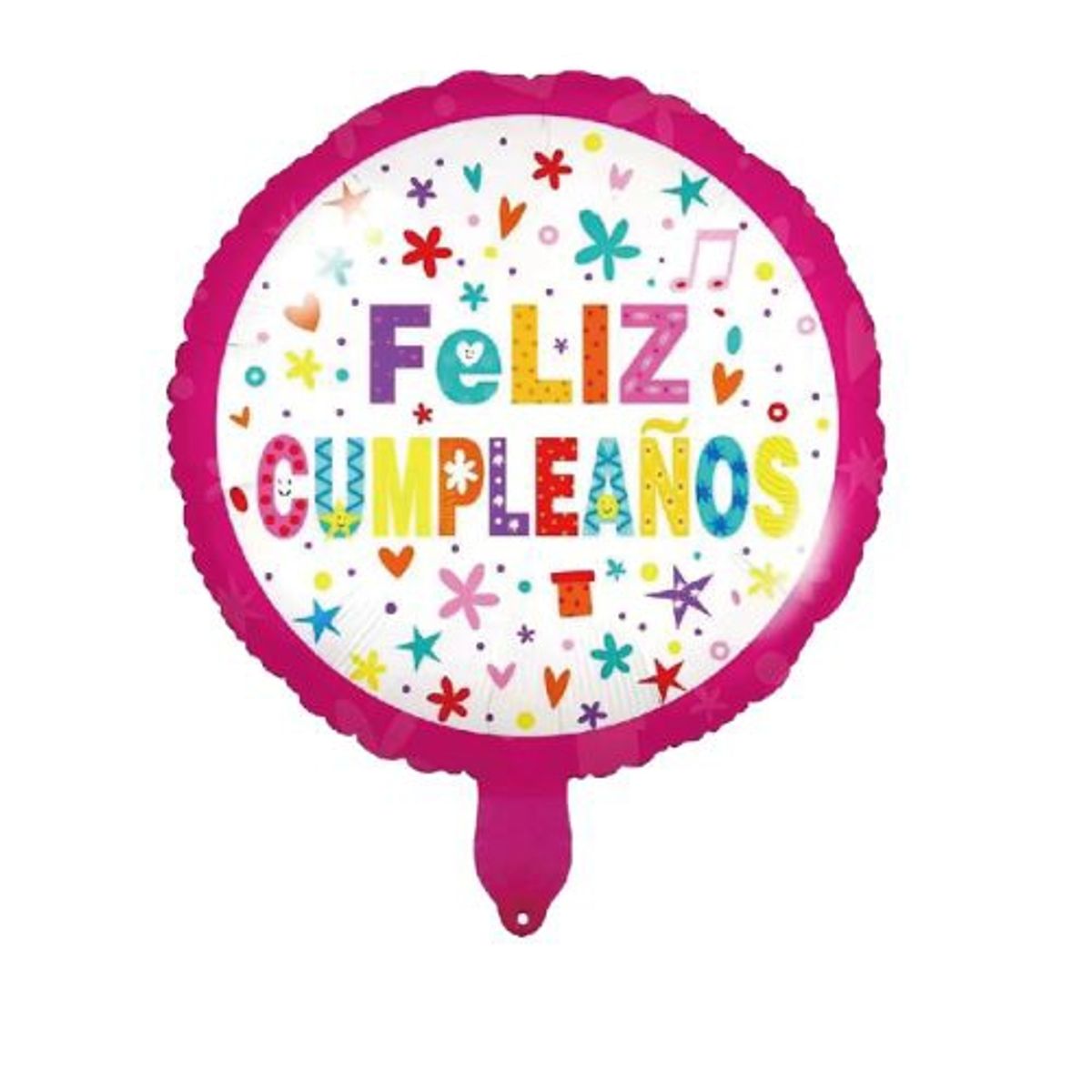 GENERICO - Globos Latex Colores 45X45 Cm Feliz Cumpleaños