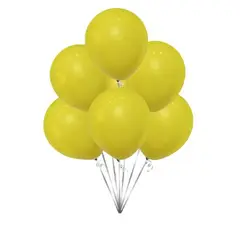 GENERICO - Globos Color Amarillo Latex 13 Cm 25 Unidades