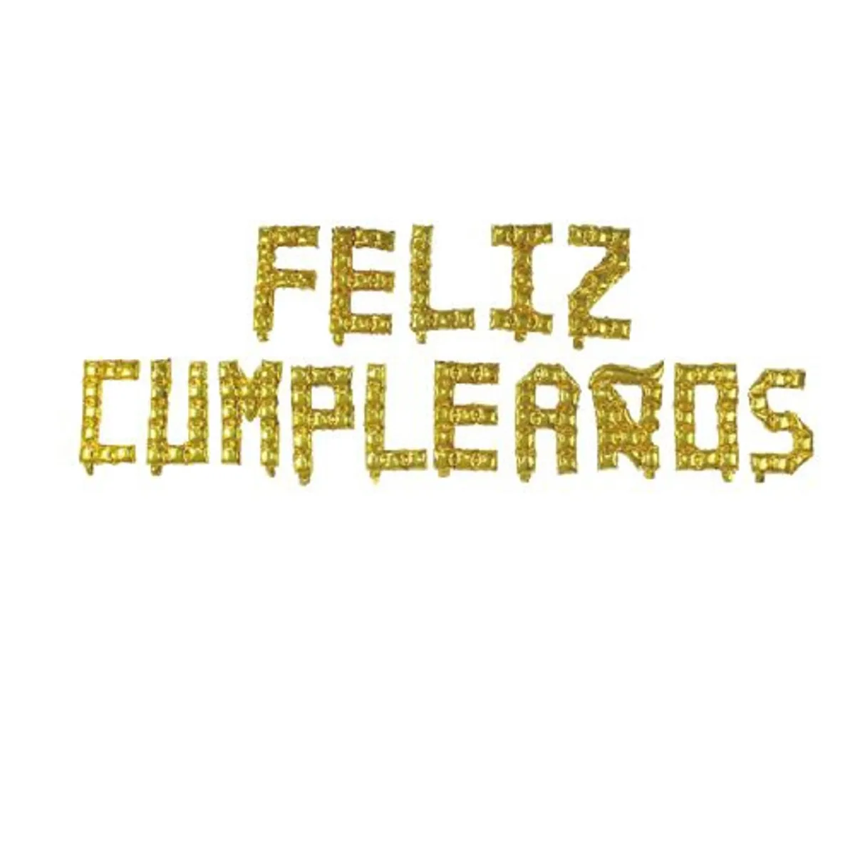 GENERICO - Globos Feliz Cumpleaños 15 Unidades Color Dorado