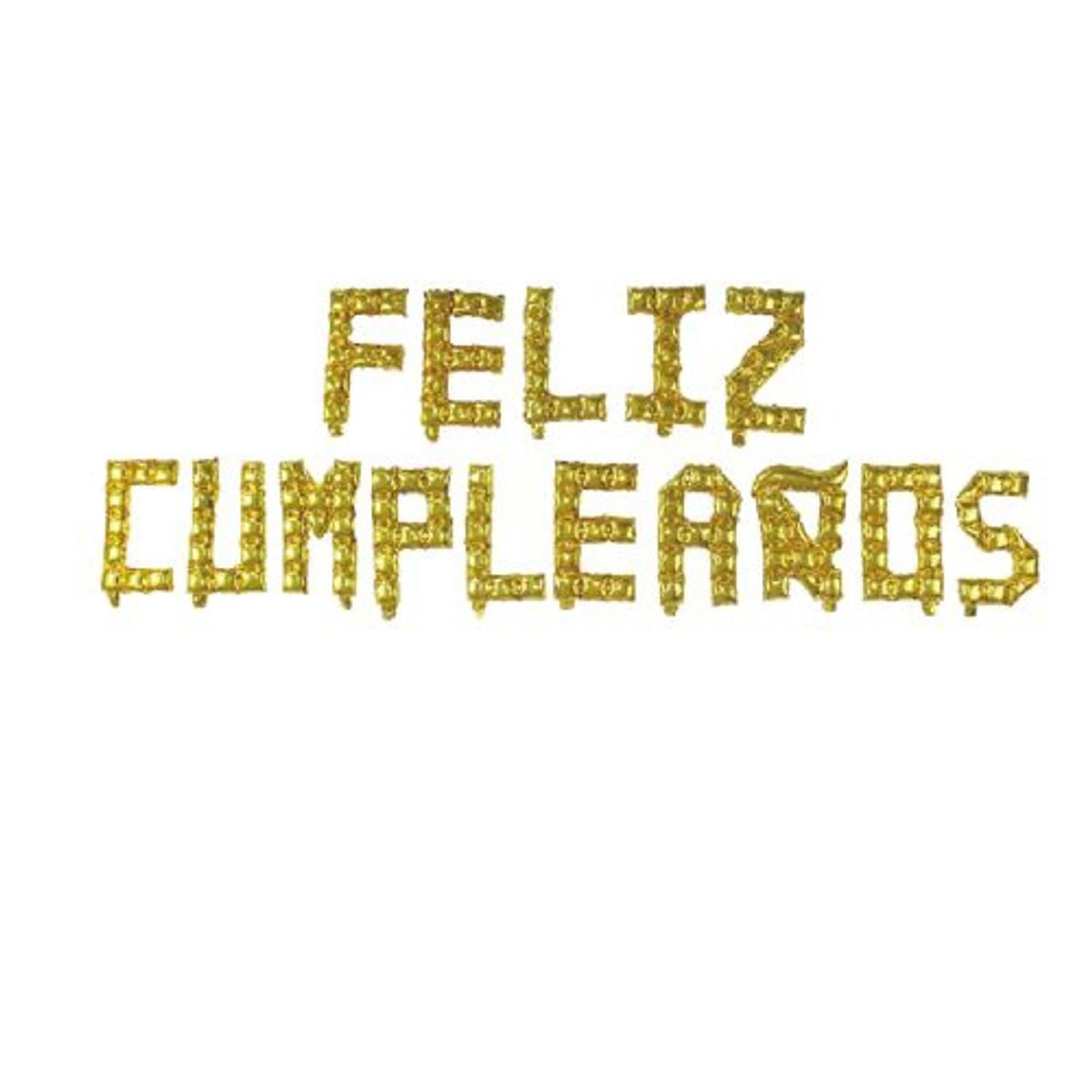 GENERICO - Globos Feliz Cumpleaños 15 Unidades Color Dorado