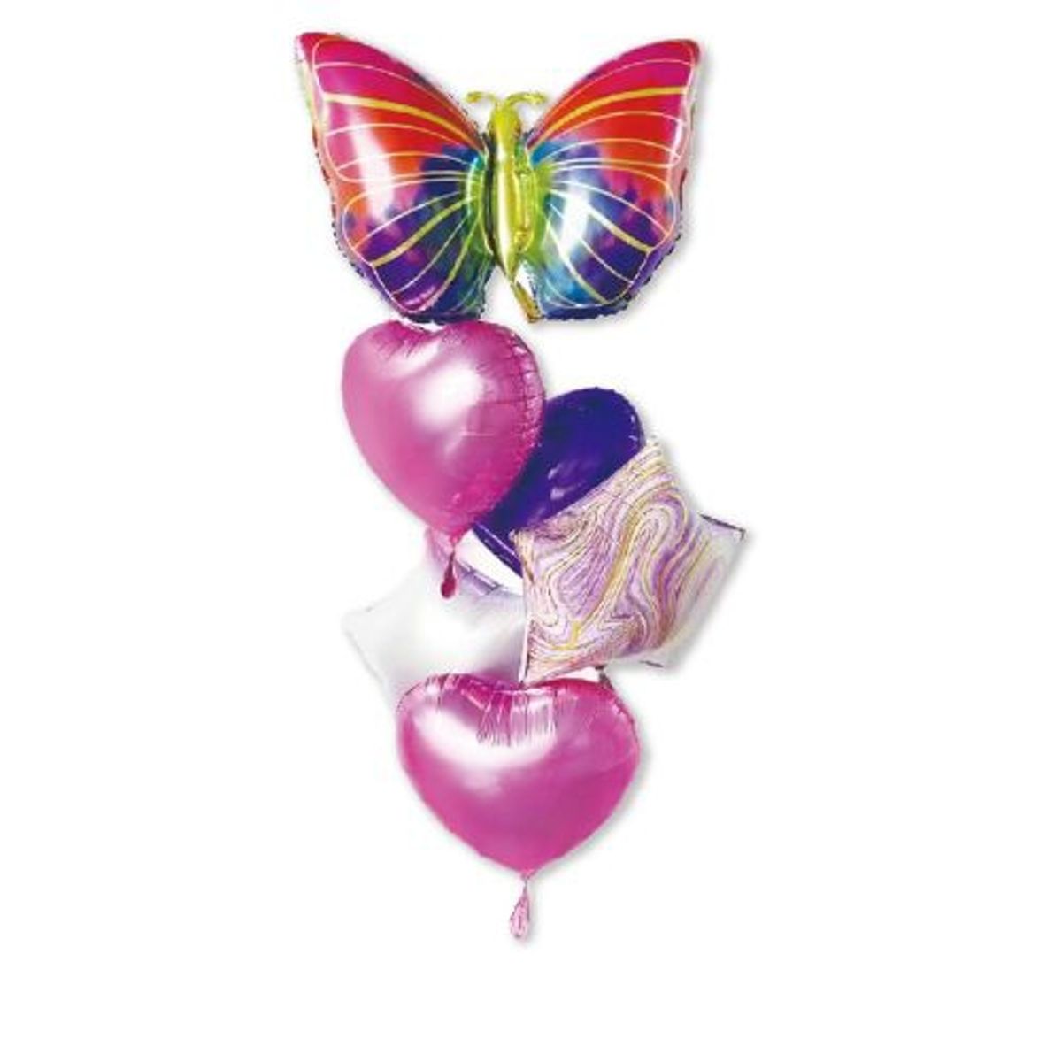 GENERICO - Globos Diseños Diferentes 6 Unidades Colores