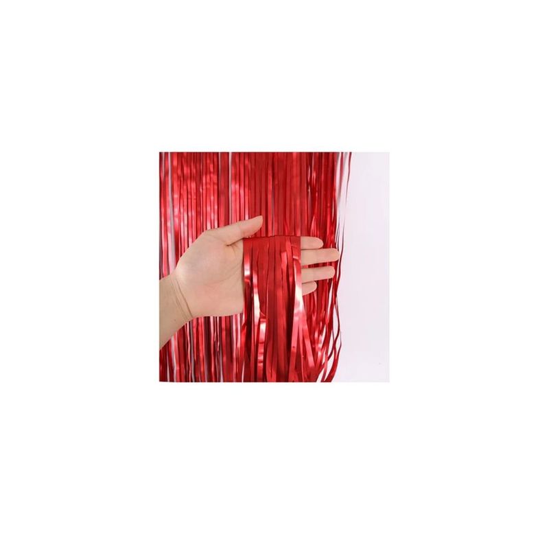 GENERICO - Cortina Metálica Mate Roja 100x200cm