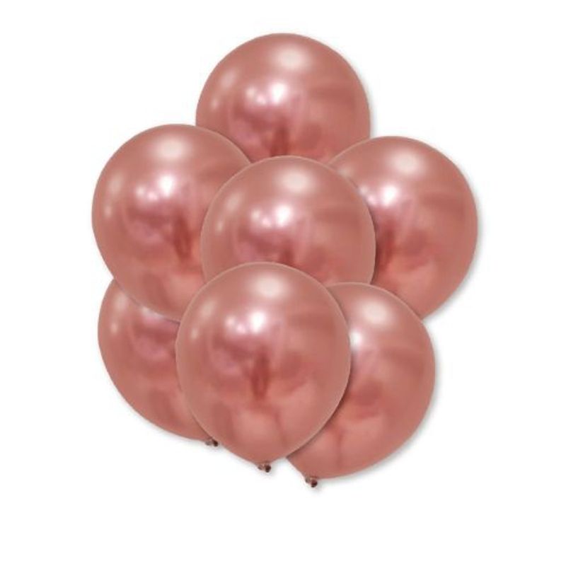 GENERICO - Globos Latex Color Oro Rosa 30 Cm 25 Unidades