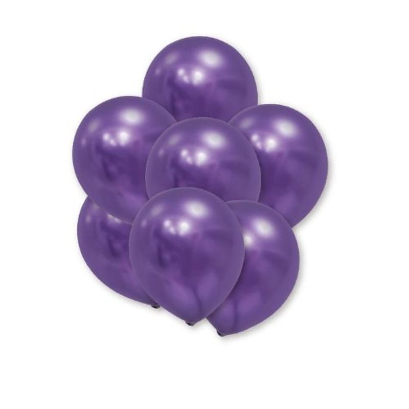 GENERICO - Globos Latex Color Morado 30 Cm 25 Unidades