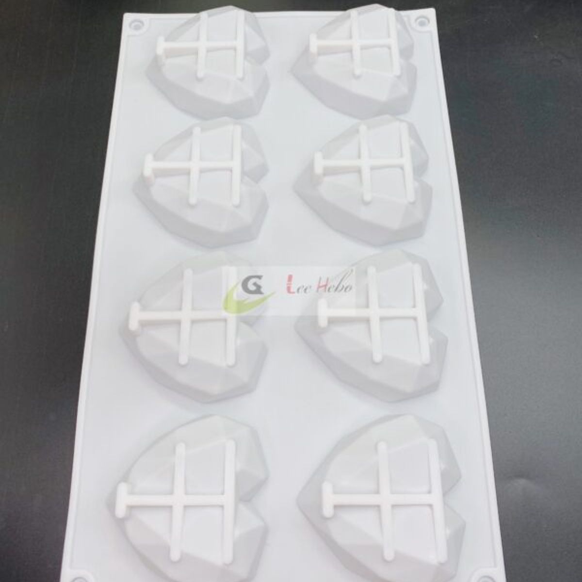 GENERICO - Molde De Silicona Para Queque Figuras Mini Corazones