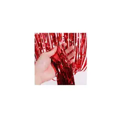 GENERICO - Cortina Metálica Rojo 3m