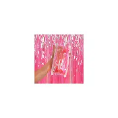GENERICO - Cortina Tornasol Rosado 100 Cm x 200 Cm