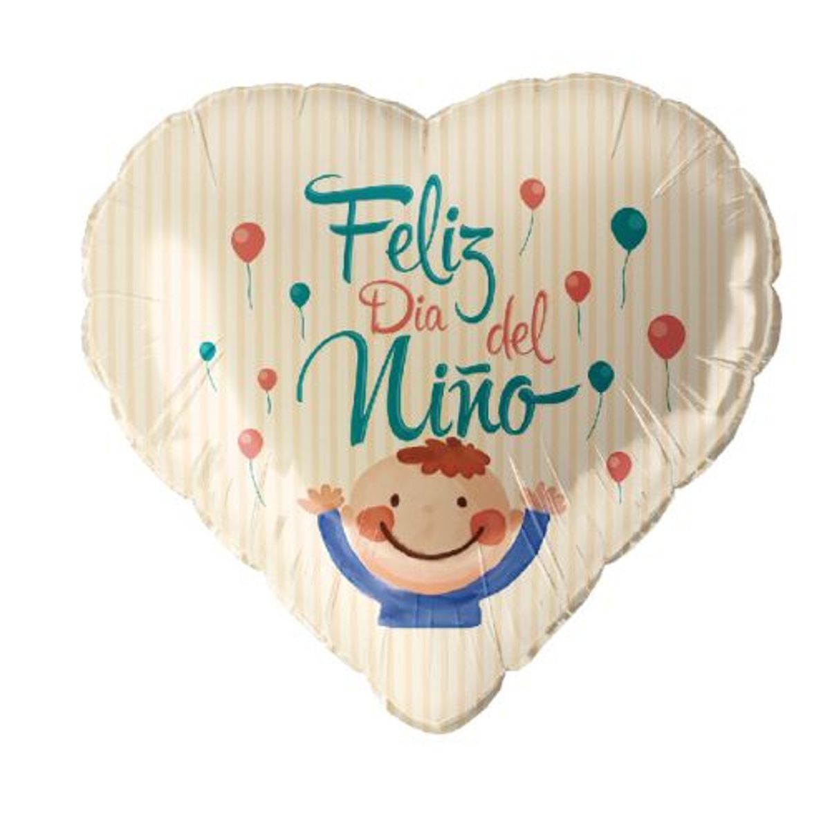 GENERICO - Globo Feliz Dia Del Niño Corazon 45X45 Cm