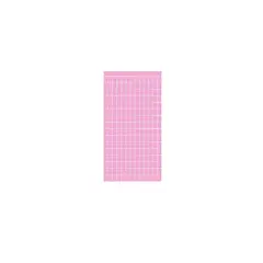 GENERICO - Cortina Metálica De Cuadros Rosa 100x200cm