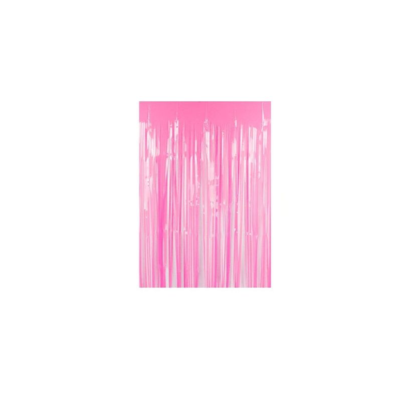 GENERICO - Cortina Metálica Rosa 100x200cm