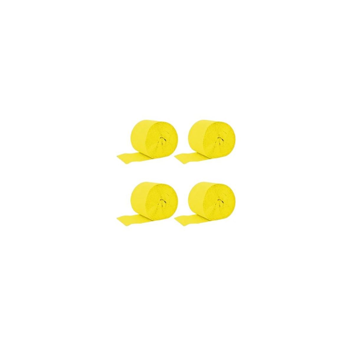 GENERICO - Feston Decorativo Amarillo 4pcs 6cmx10m