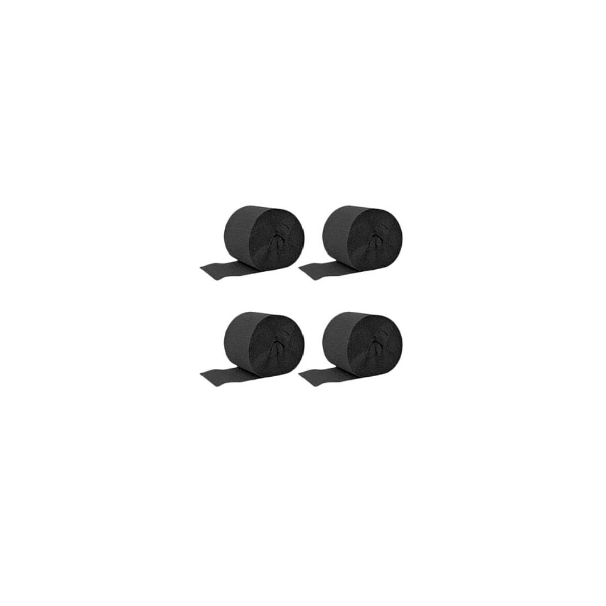 GENERICO - Feston Decorativo Negro 4Pcs 6Cm x10M