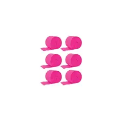 GENERICO - Feston Fino Fucsia 6pcs 2cmx10m