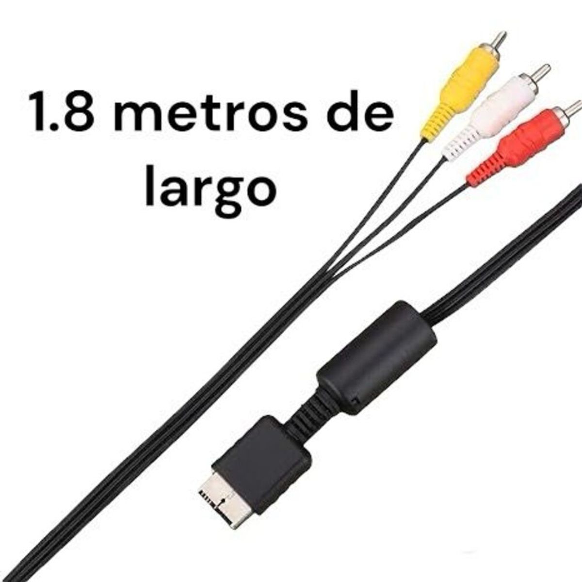 GENERICO - Cable AV Ps2 Ps3 RCA Audio Video Para Play Station 2 Play 3