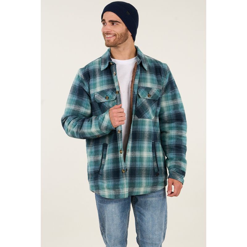 POLEMIC - Chaqueta Leñadora Hombre Camisa chiporro a cuadros - Polemic