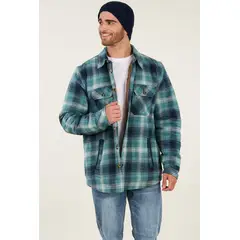 POLEMIC - Chaqueta Leñadora Hombre Camisa chiporro a cuadros -