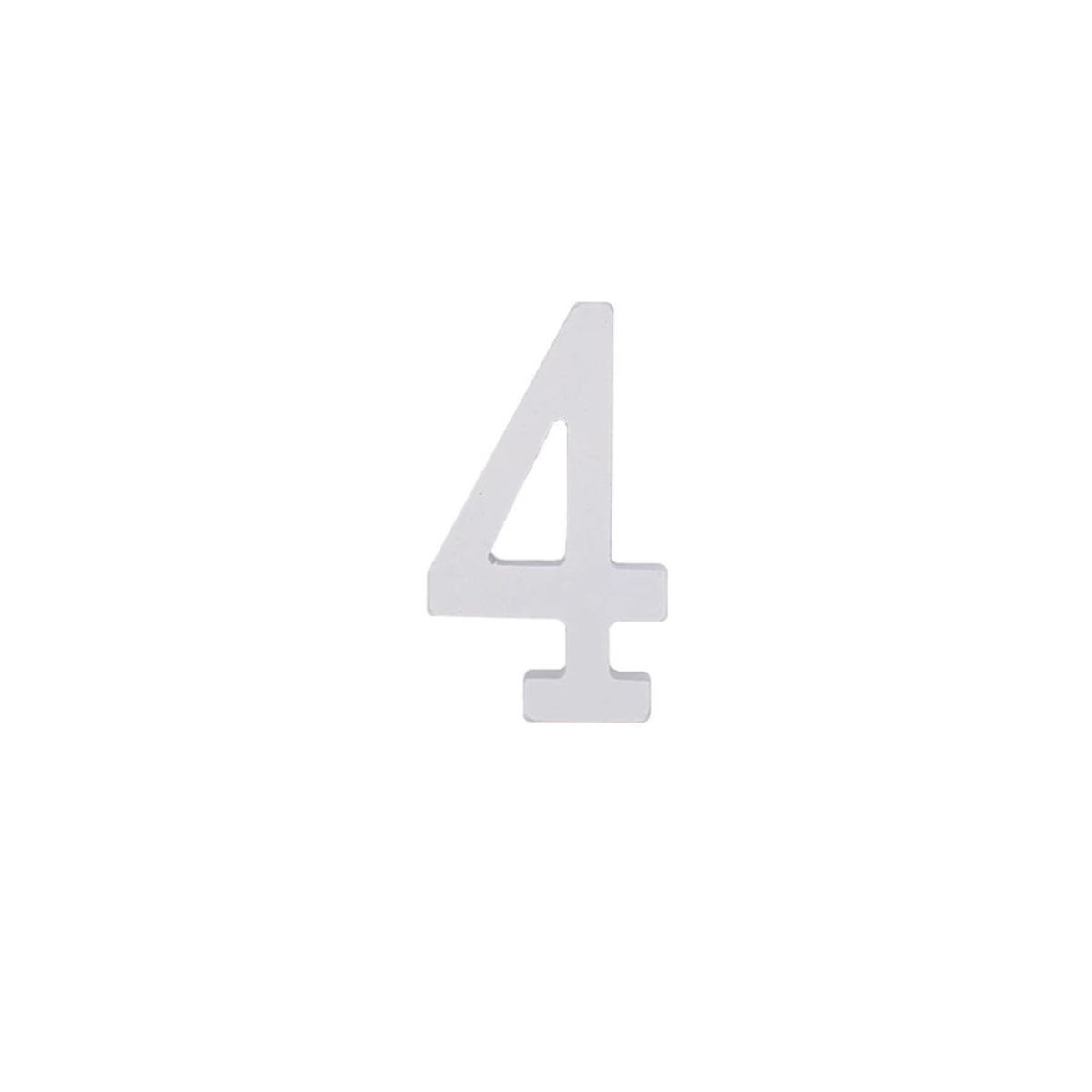 GENERICO - Numero 4 De Madera De 11 cm