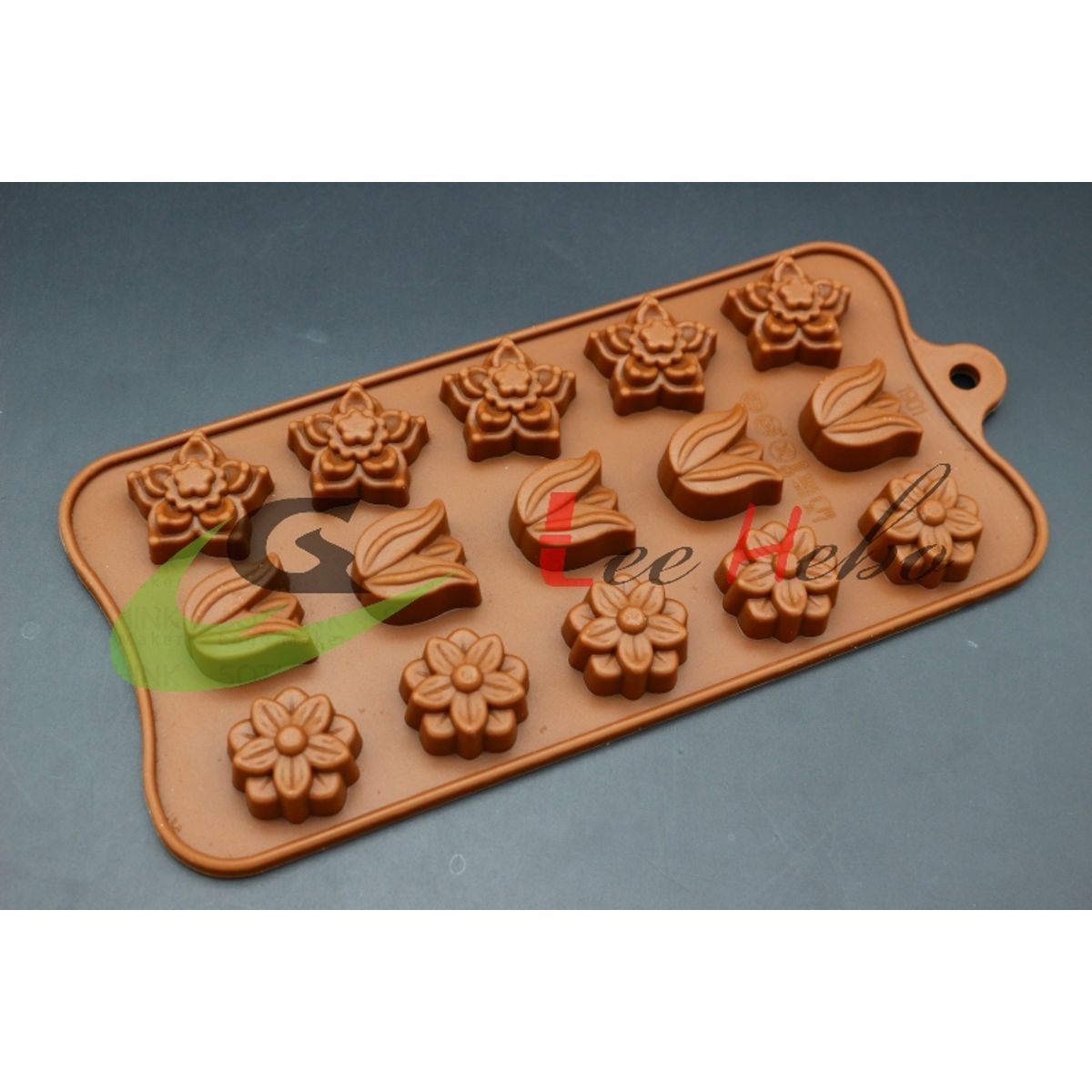 GENERICO - Molde Silicona Para Chocolate Forma Rosas-Flores