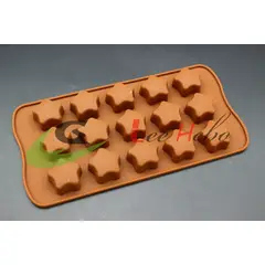 GENERICO - Molde Silicona Para Chocolate Forma Mini Estrellas