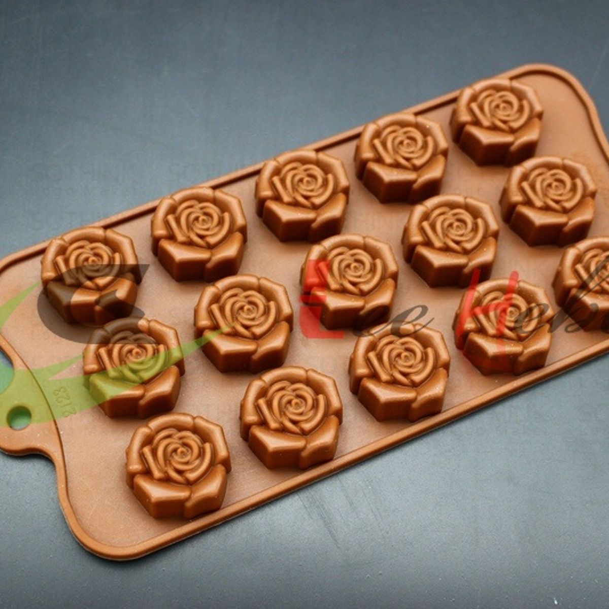 GENERICO - Molde Silicona Para Chocolate Forma Mini Rosas Reposteria