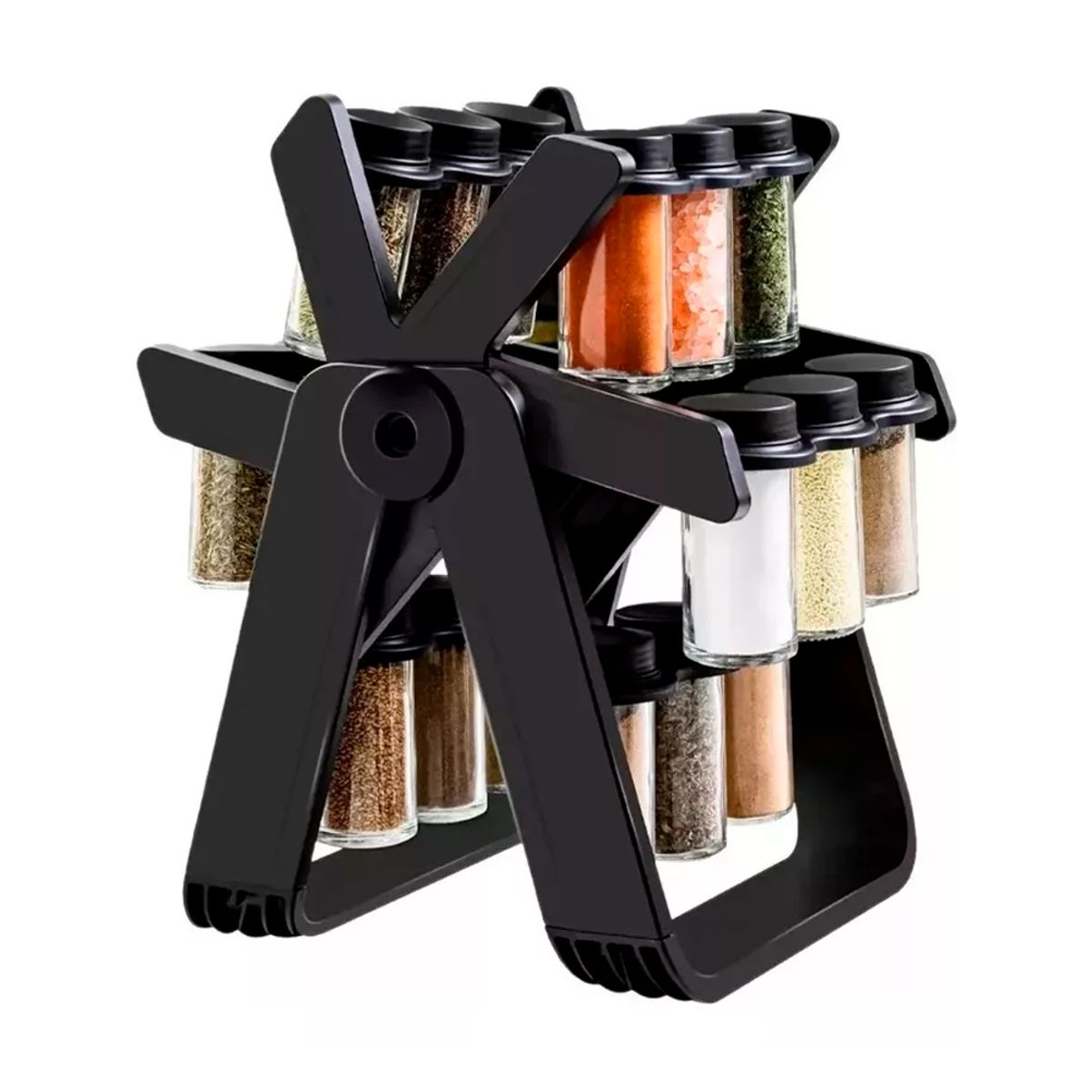 GENERICO - Rack Especiero Condiméntero 18 Frascos Multiuso Giratorio