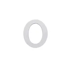 GENERICO - Numero 0 De Madera De 11 cm