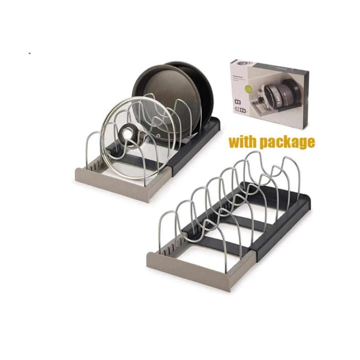 GENERICO - Rack Organizador De Ollas Expandible Menaje Tablas Tapas