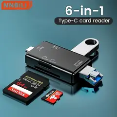GENERICO - Lector de tarjetas 3.0 6en1 OTG